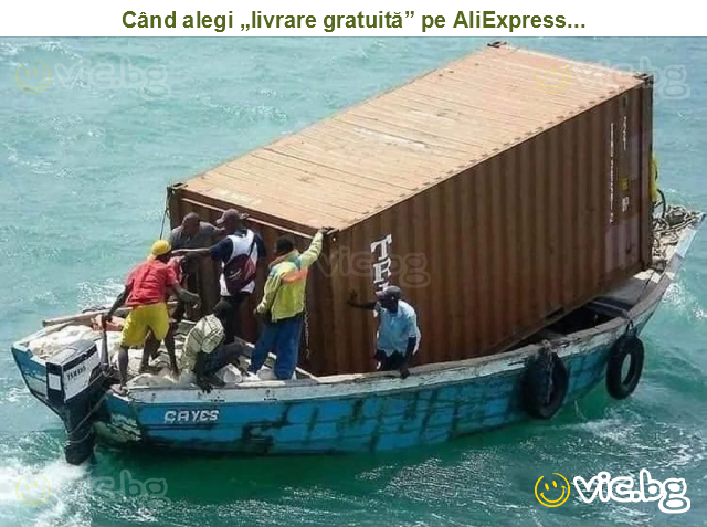 Când alegi „livrare gratuită” pe AliExpress...