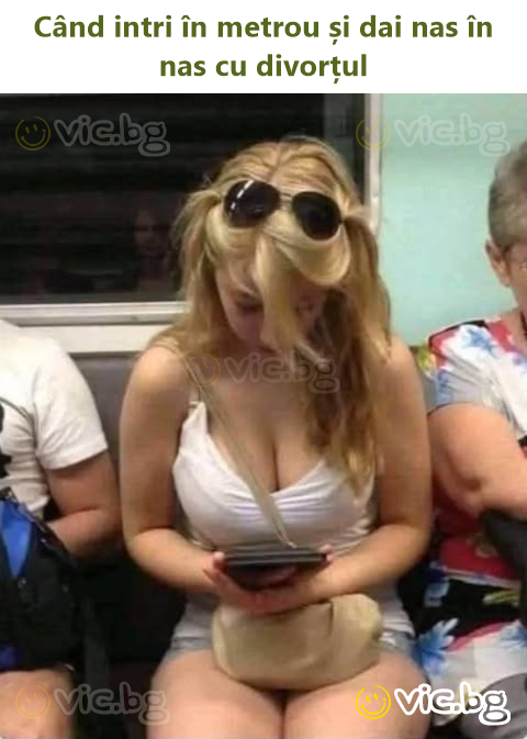 Când intri în metrou și dai nas în nas cu divorțul