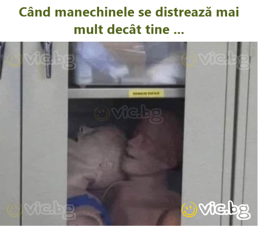 Când manechinele se distrează mai mult decât tine ...