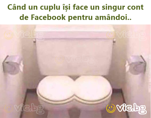 Când un cuplu își face un singur cont de Facebook pentru amândoi..
