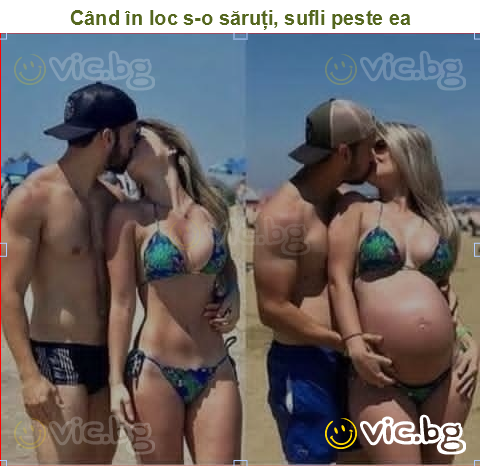 Când în loc s-o săruți, sufli peste ea