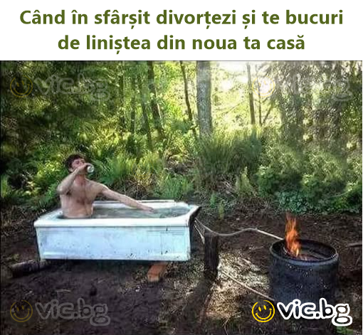Când în sfârșit divorțezi și te bucuri de liniștea din noua ta casă