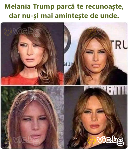 Melania Trump parcă te recunoaște, dar nu-și mai amintește de unde.