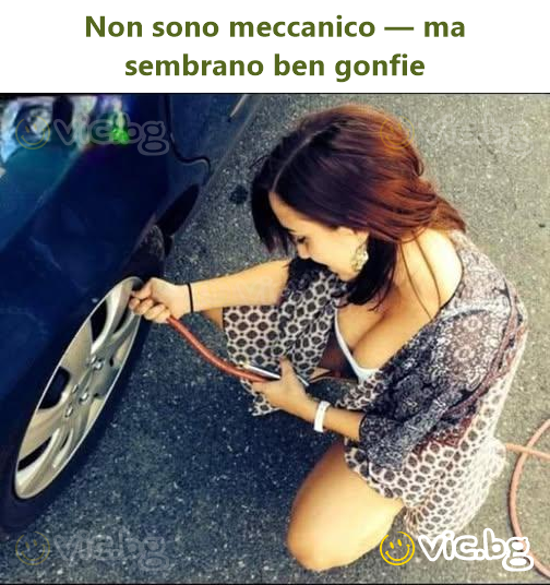 Nu sunt mecanic — dar par bine umflate