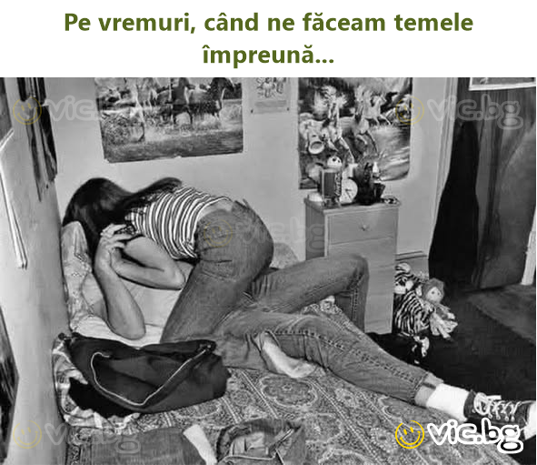 Pe vremuri, când ne făceam temele împreună...