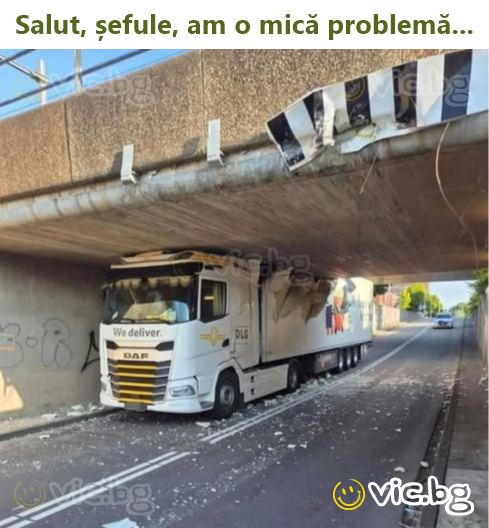 Salut, șefule, am o mică problemă...