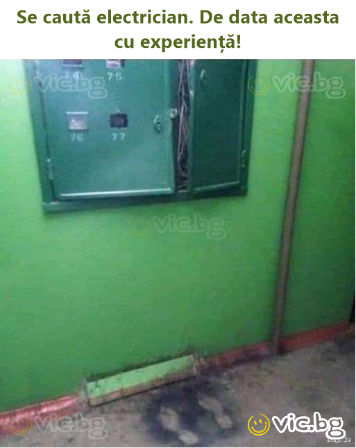 Se caută electrician. De data aceasta cu experiență!