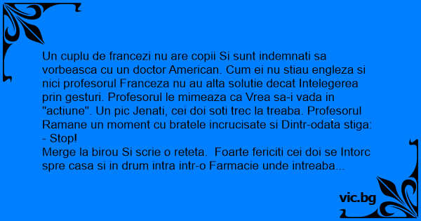 Un Cuplu De Francezi Nu Are Copii Si Sunt Indemnati Sa Vorbeasca Cu Un Doctor American Cum Ei 0405