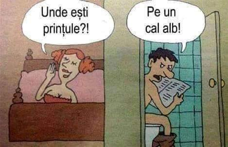 Unde esti printule?! Pe un cal alb!