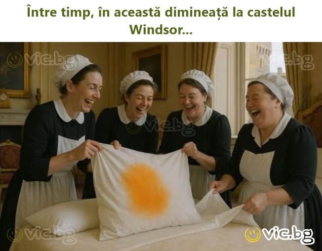 Între timp, în această dimineață la castelul Windsor...