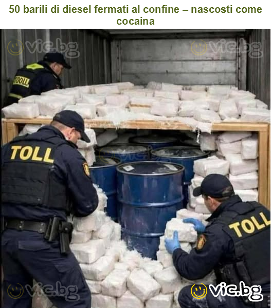 50 barili di diesel fermati al confine – nascosti come cocaina