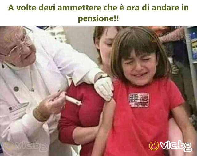 A volte devi ammettere che è ora di andare in pensione!!