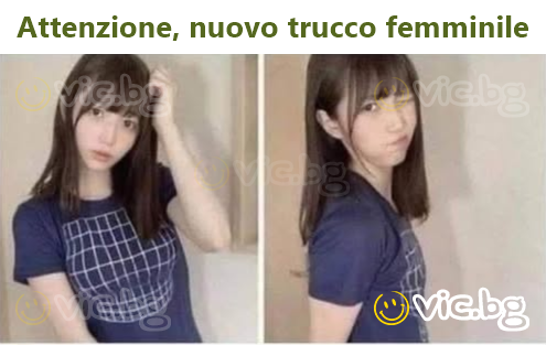 Attenzione, nuovo trucco femminile