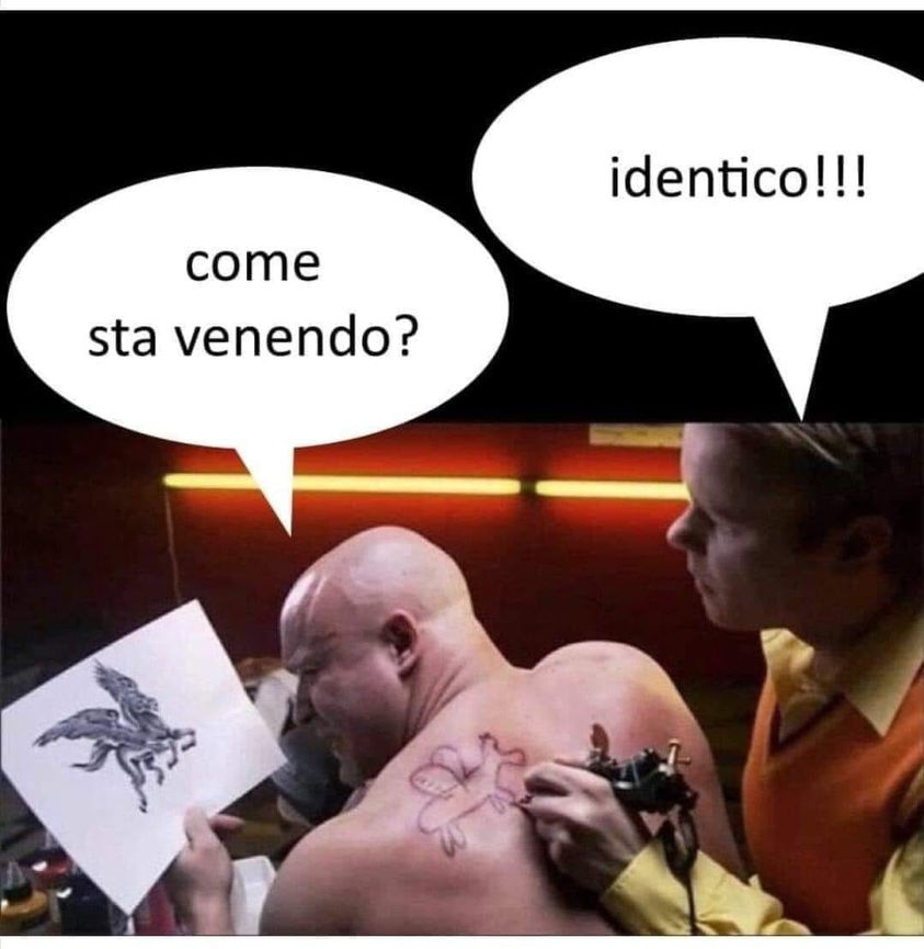 Come sta venendo? Identico!!!