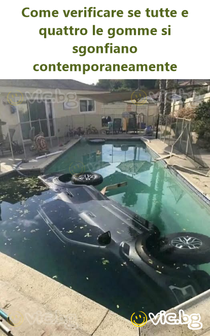 Come verificare se tutte e quattro le gomme si sgonfiano contemporaneamente