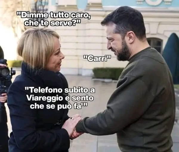 "Dimme tutto caro, che te serve?" "Carri" "Telefono subito a Viareggio e sento che se può fa"
