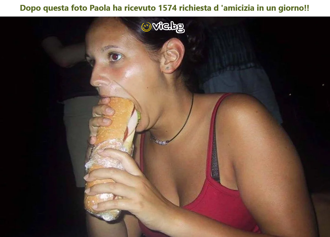 Dopo questa foto Paola ha ricevuto 1574 ri sta d ‘amicizia in un giorno!!