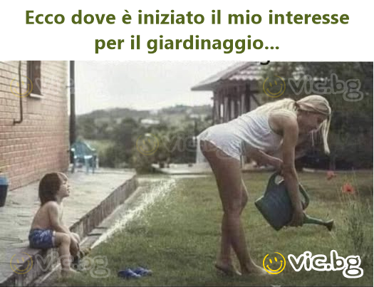 Ecco dove è iniziato il mio interesse per il giardinaggio...