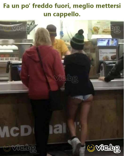 Fa un po’ freddo fuori, meglio mettersi un cappello.
