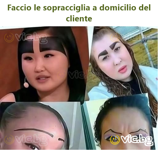 Faccio le sopracciglia a domicilio del cliente