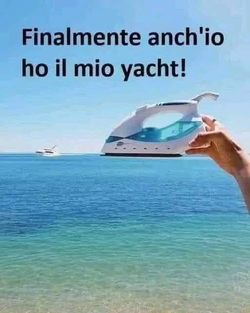 Finalmente anch'io ho il mio yacht!
