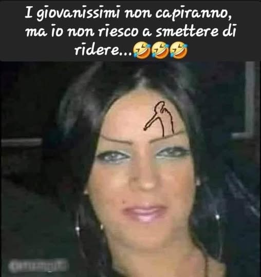 I giovanissimi non capiranno, ma io non riesco a smettere di ridere...