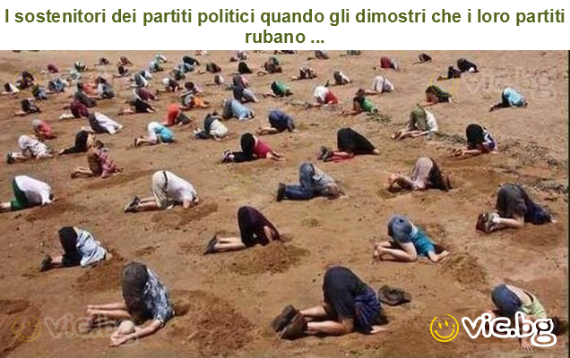 I sostenitori dei partiti politici quando gli dimostri che i loro partiti rubano ...
