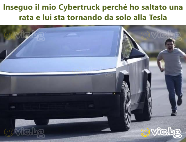 Inseguo il mio Cybertruck perché ho saltato una rata e lui sta tornando da solo alla Tesla