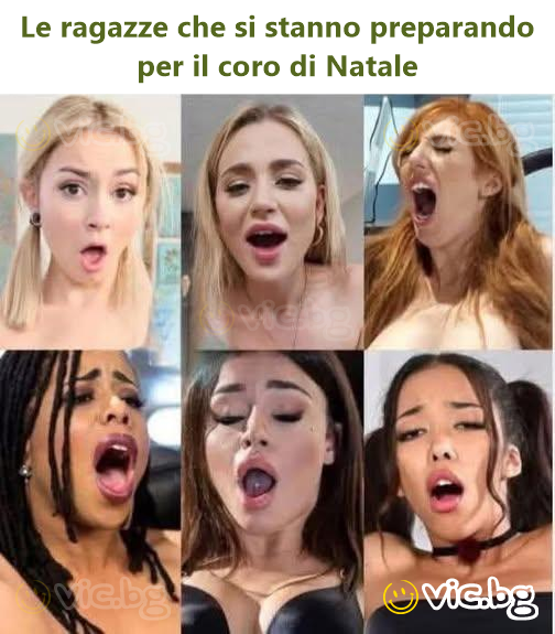 Le ragazze che si stanno preparando per il coro di Natale