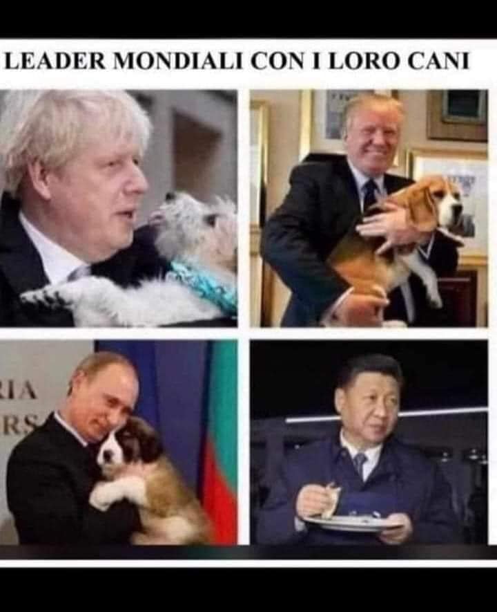 Leader mondiali con i loro cani