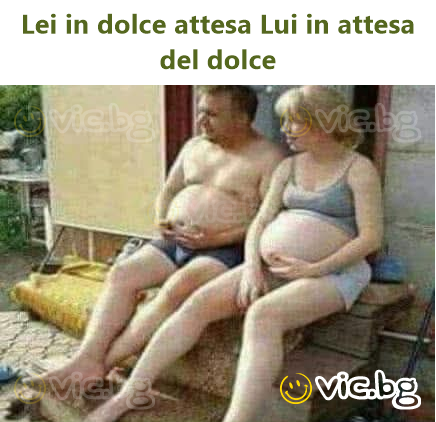 Lei in dolce attesa Lui in attesa del dolce
