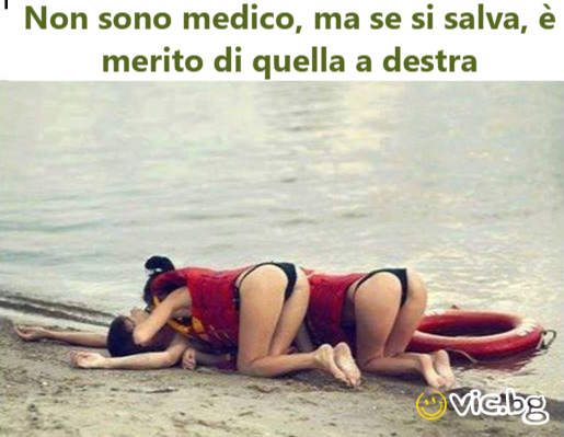 Non sono medico, ma se si salva, è merito di quella a destra