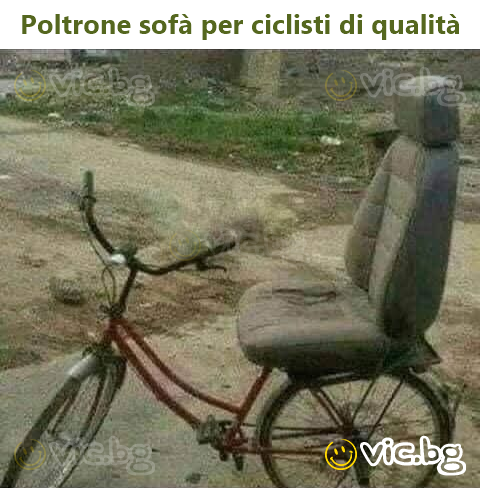 Poltrone sofà per ciclisti di qualità