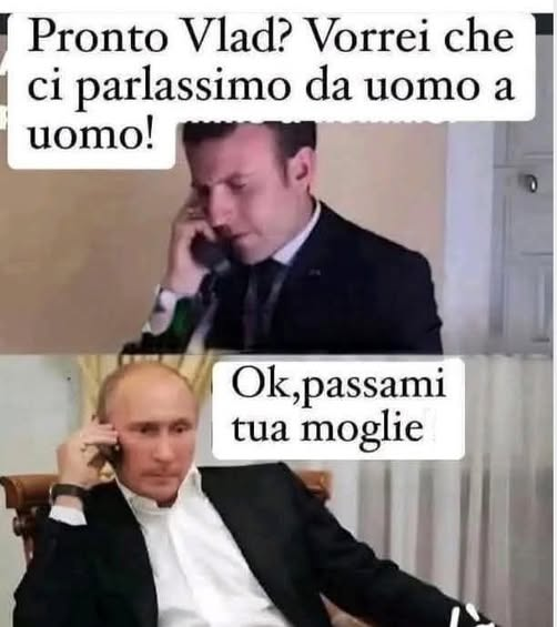Pronto Vlad? Vorrei che ci parlassimo da uomo a uomo! Ok,passami tua moglie