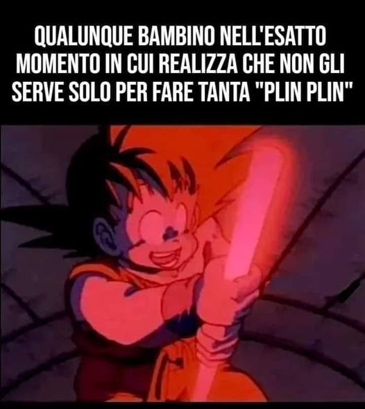 Qualunque bambino nell'esatto momento in cui realizza che non gli serve solo per fare tanta "plin plin"