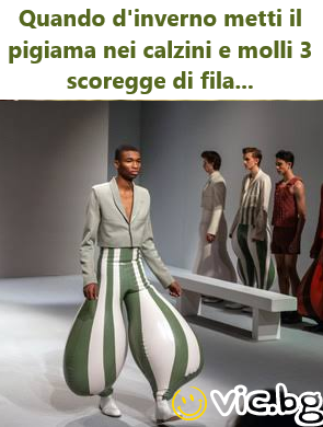 Quando d'inverno metti il pigiama nei calzini e molli 3 scoregge di fila...