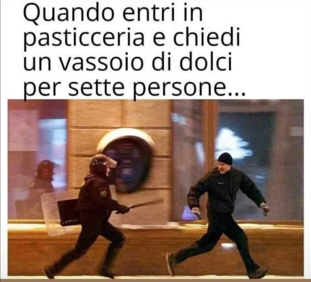 Quando entri in pasticceria e chiedi un vassoio di dolci per sette persone ...