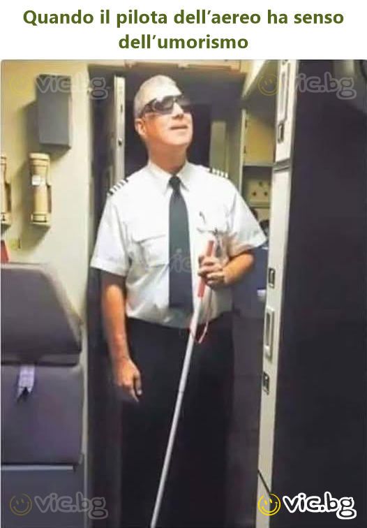 Quando il pilota dell’aereo ha senso dell’umorismo