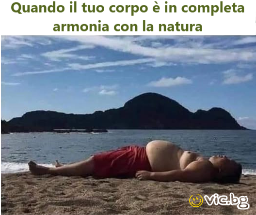 Quando il tuo corpo è in completa armonia con la natura