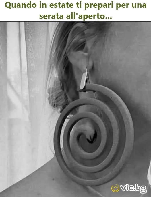 Quando in estate ti prepari per una serata all'aperto...