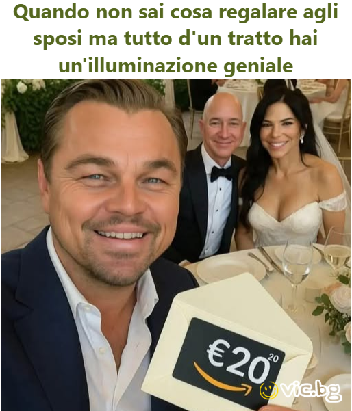 Quando non sai cosa regalare agli sposi ma tutto d'un tratto hai un'illuminazione geniale