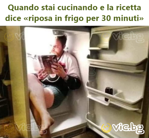 Quando stai cucinando e la ricetta dice «riposa in frigo per 30 minuti»