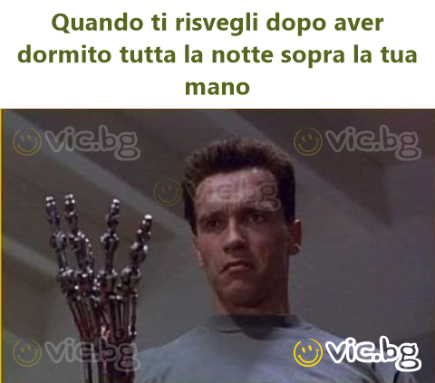Quando ti risvegli dopo aver dormito tutta la notte sopra la tua mano
