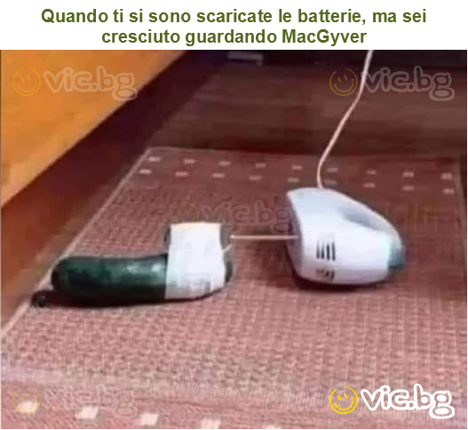 Quando ti si sono scaricate le batterie, ma sei cresciuto guardando MacGyver