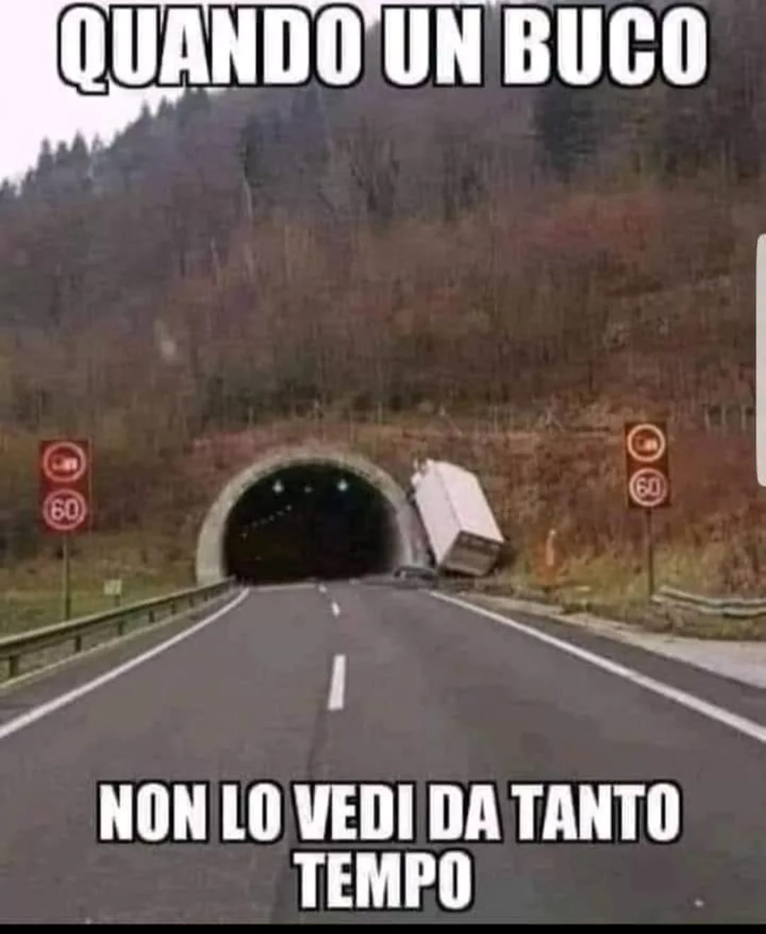 Quando un buco Non lo vedi da tanto tempo