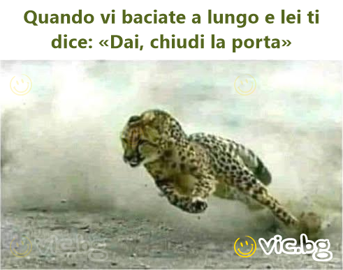 Quando vi baciate a lungo e lei ti dice: «Dai, chiudi la porta»