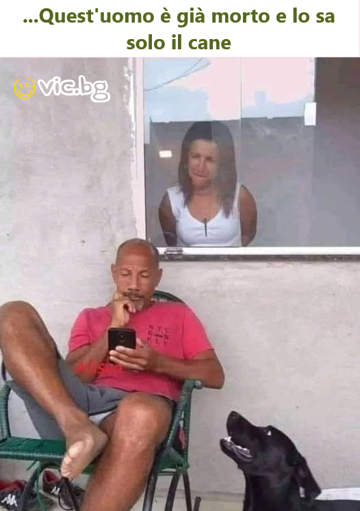... Quest'uomo è già morto e lo sa solo il cane