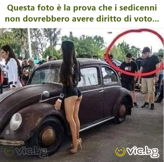 Questa foto è la prova che i sedicenni non dovrebbero avere diritto di voto...