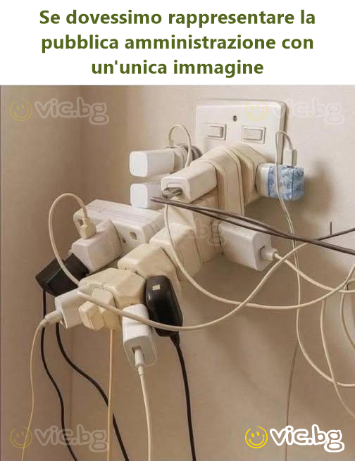 Se dovessimo rappresentare la pubblica amministrazione con un'unica immagine