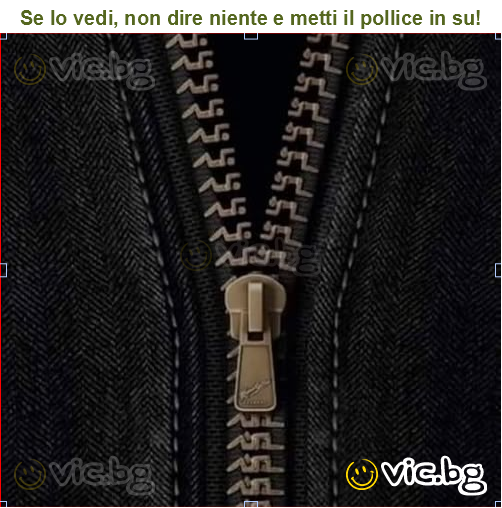 Se lo vedi, non dire niente e metti il pollice in su!